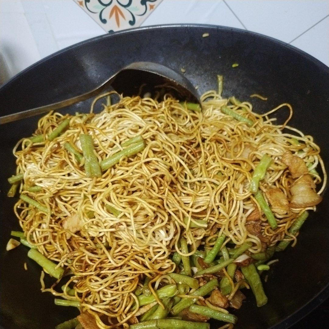地道老北京扁豆焖面 豆角焖面 太好吃小心吃撑哦