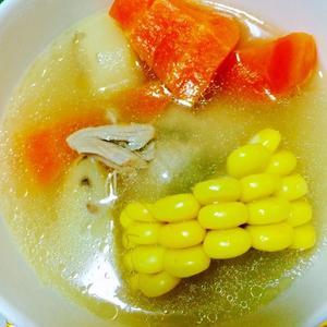 玉米红萝卜马蹄美颜清热汤的做法 步骤4