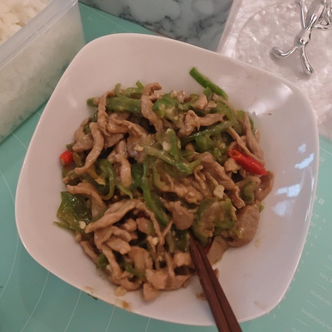 ㊙️超级下饭的青椒炒肉丝❗️吃三碗饭都不够