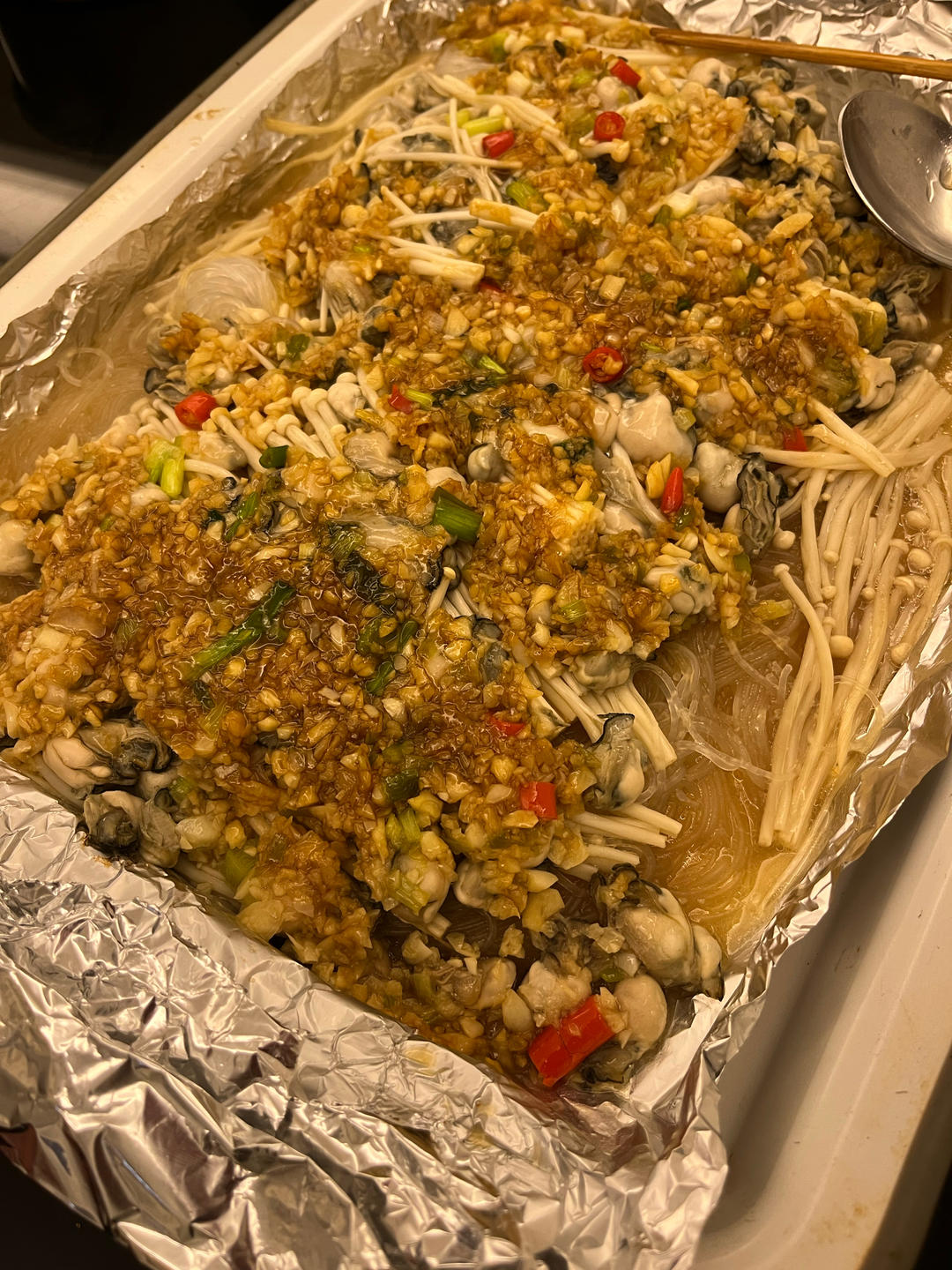 完胜大排档的蒜蓉烤生蚝（烤箱版）