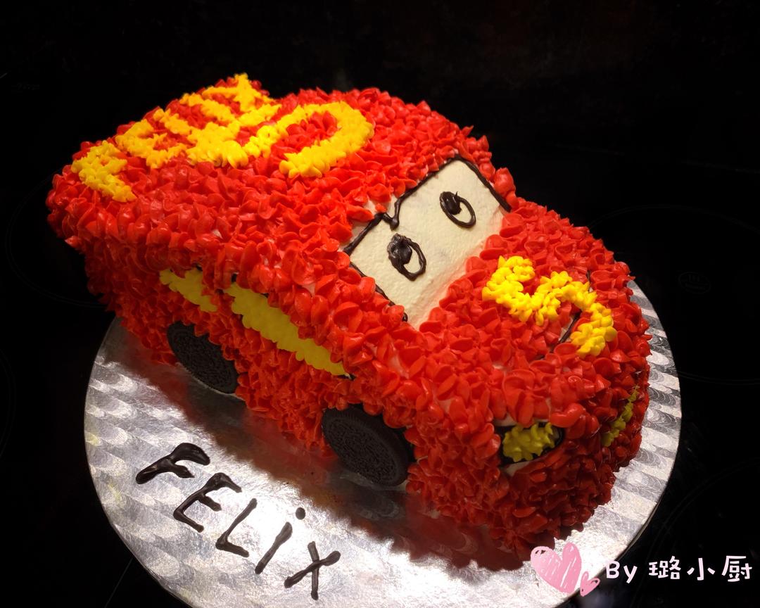 让孩子们尖叫的汽车蛋糕