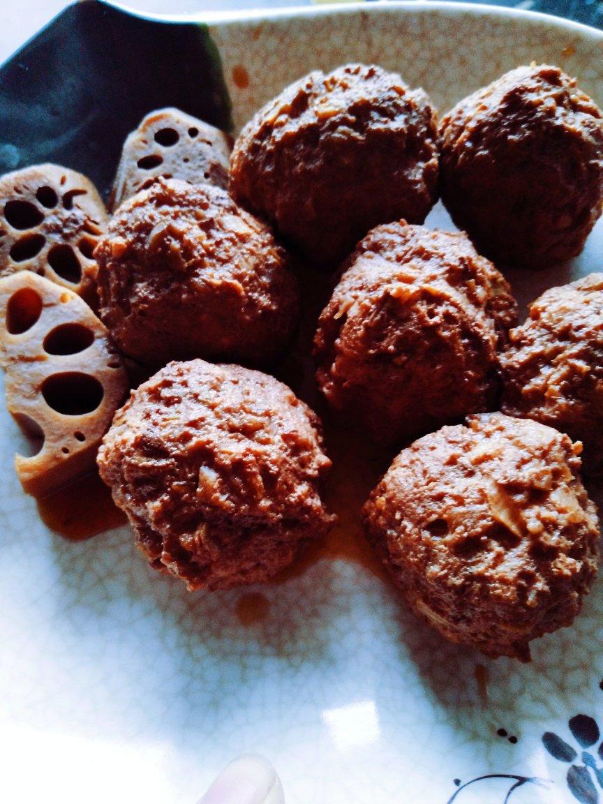 不用油炸的猪肉莲藕丸子