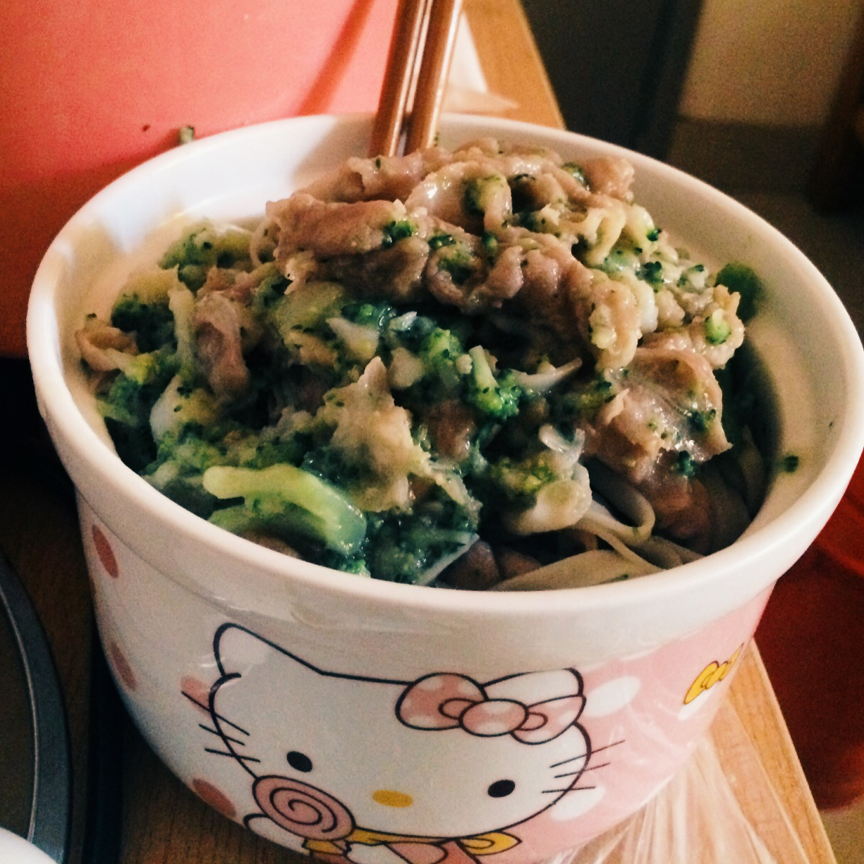西兰花炒肉片