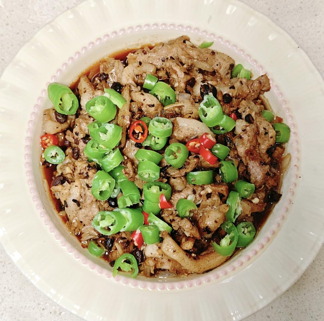 豆豉蒸肉片