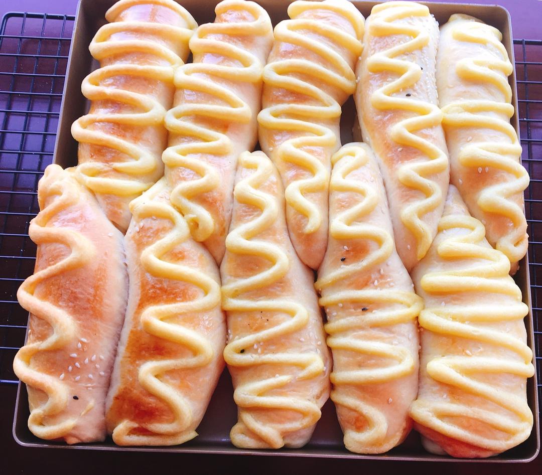 鲜奶油小餐包（一次发酵）