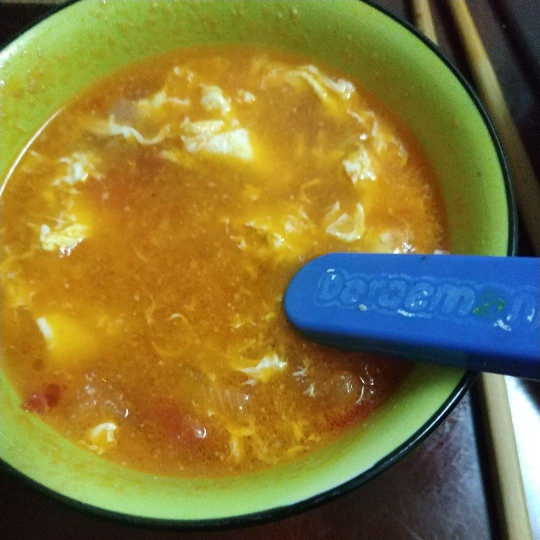 好喝到爆的西红柿鸡蛋汤