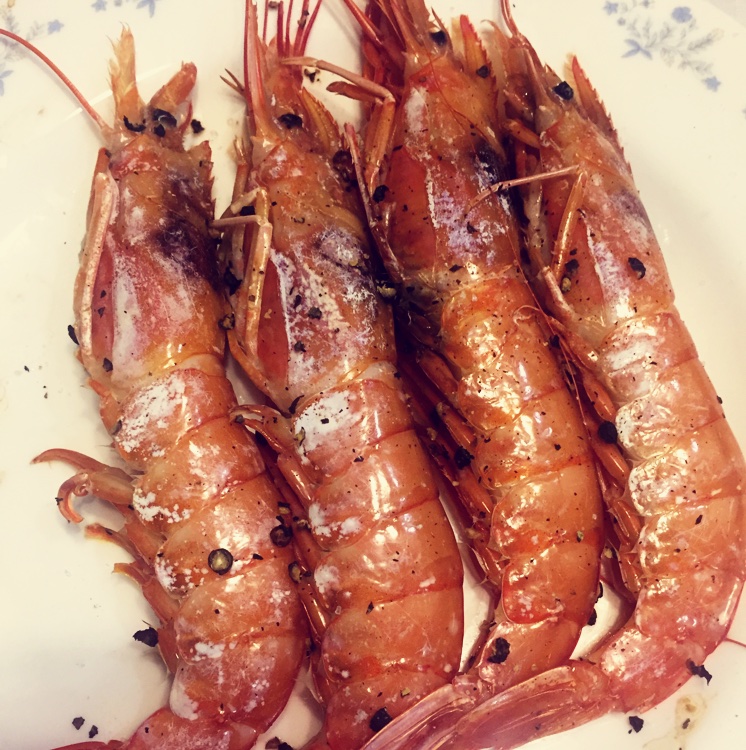 盐烤阿根廷红虾