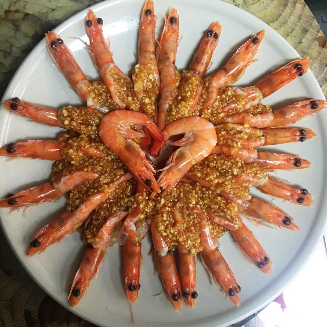 蒜蓉蒸虾