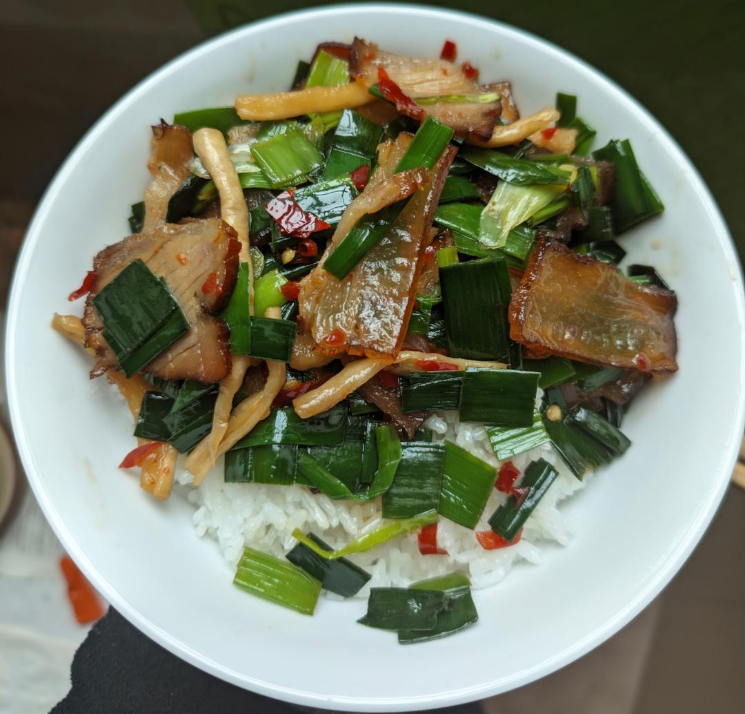 青蒜炒腊肉