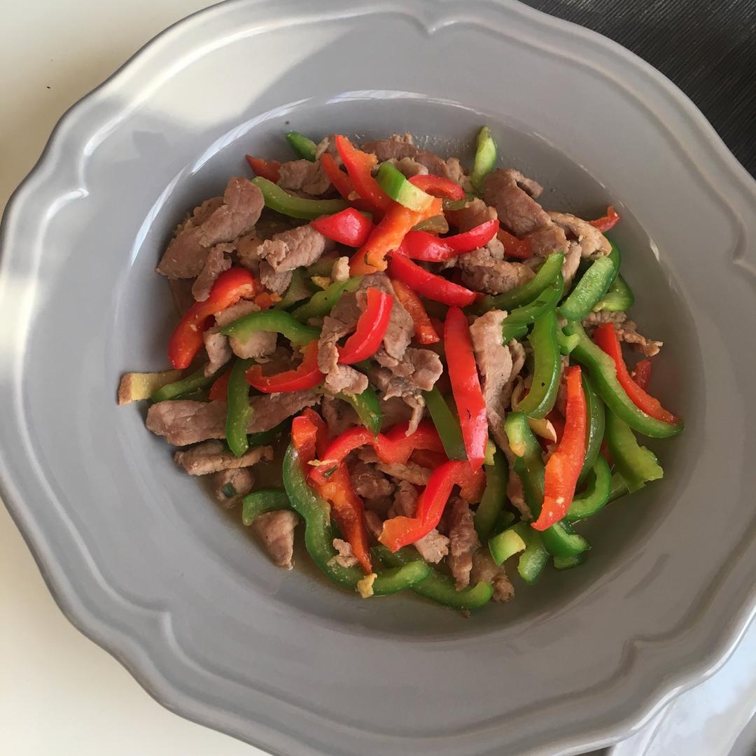 孜然青椒炒肉