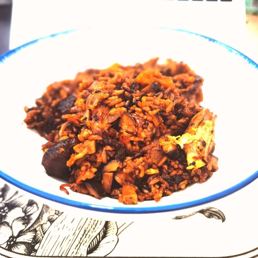 鲜香软糯南瓜鸡腿焖饭