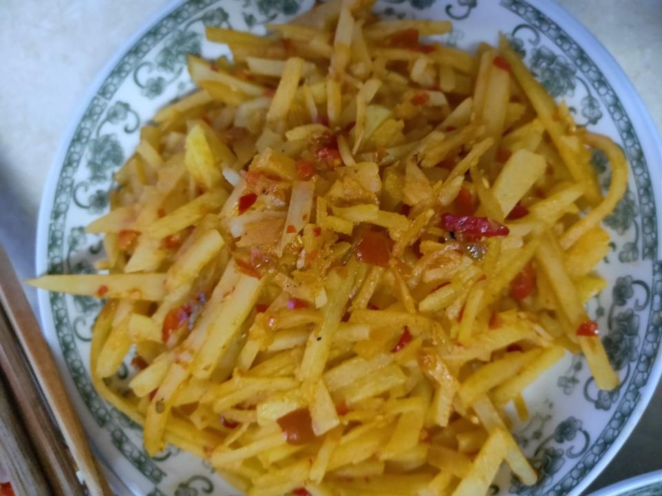 酸辣土豆丝的做法