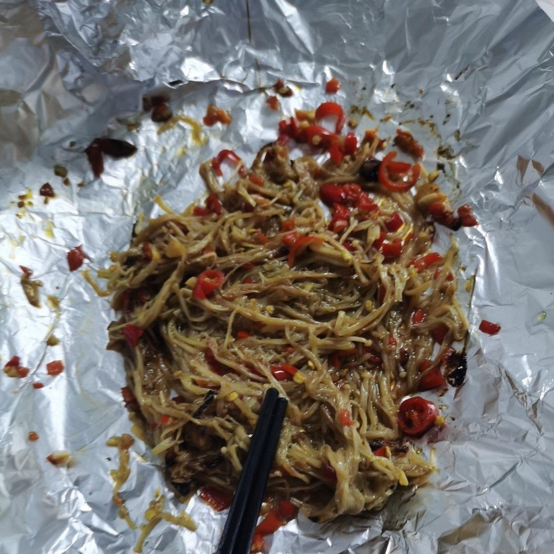 蒜蓉辣椒金针菇（空气炸锅版）