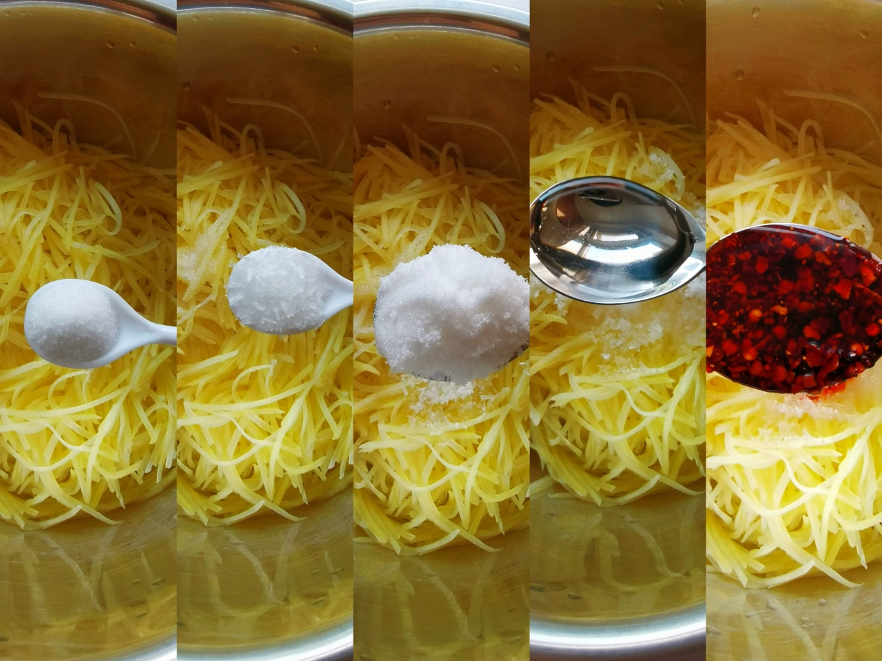 爽口小菜——红油土豆丝的做法 步骤4