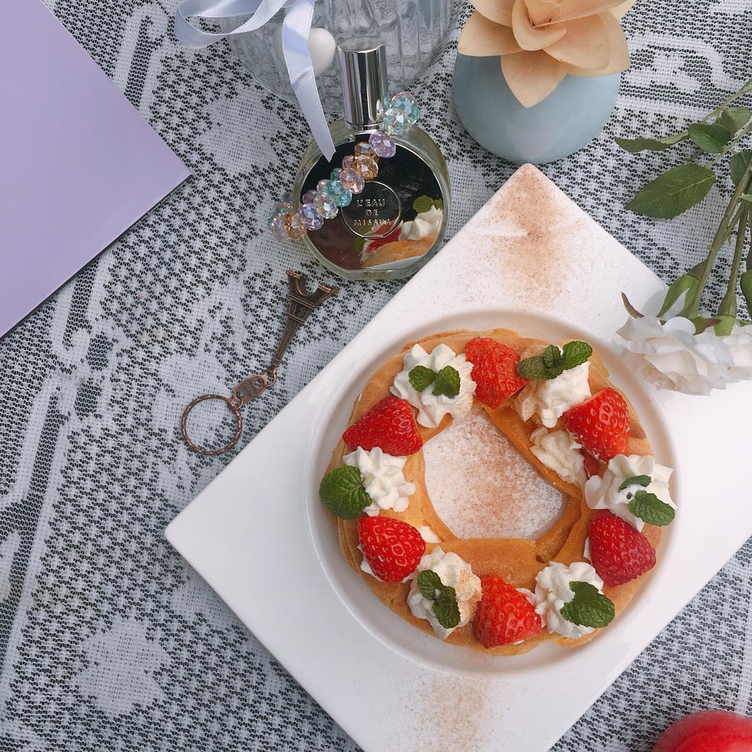 高颜值的花环泡芙