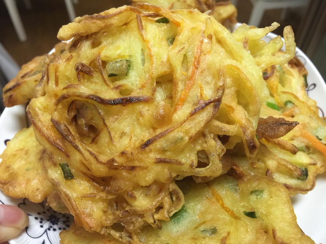 零失败胡萝卜土豆丝饼