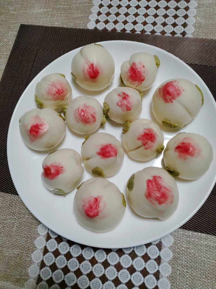 【寿桃包】中国人最传统的生日蛋糕，好惊艳！
