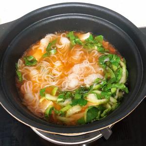 番茄豆腐青菜魔芋丝汤（适合减脂期）的做法 步骤7