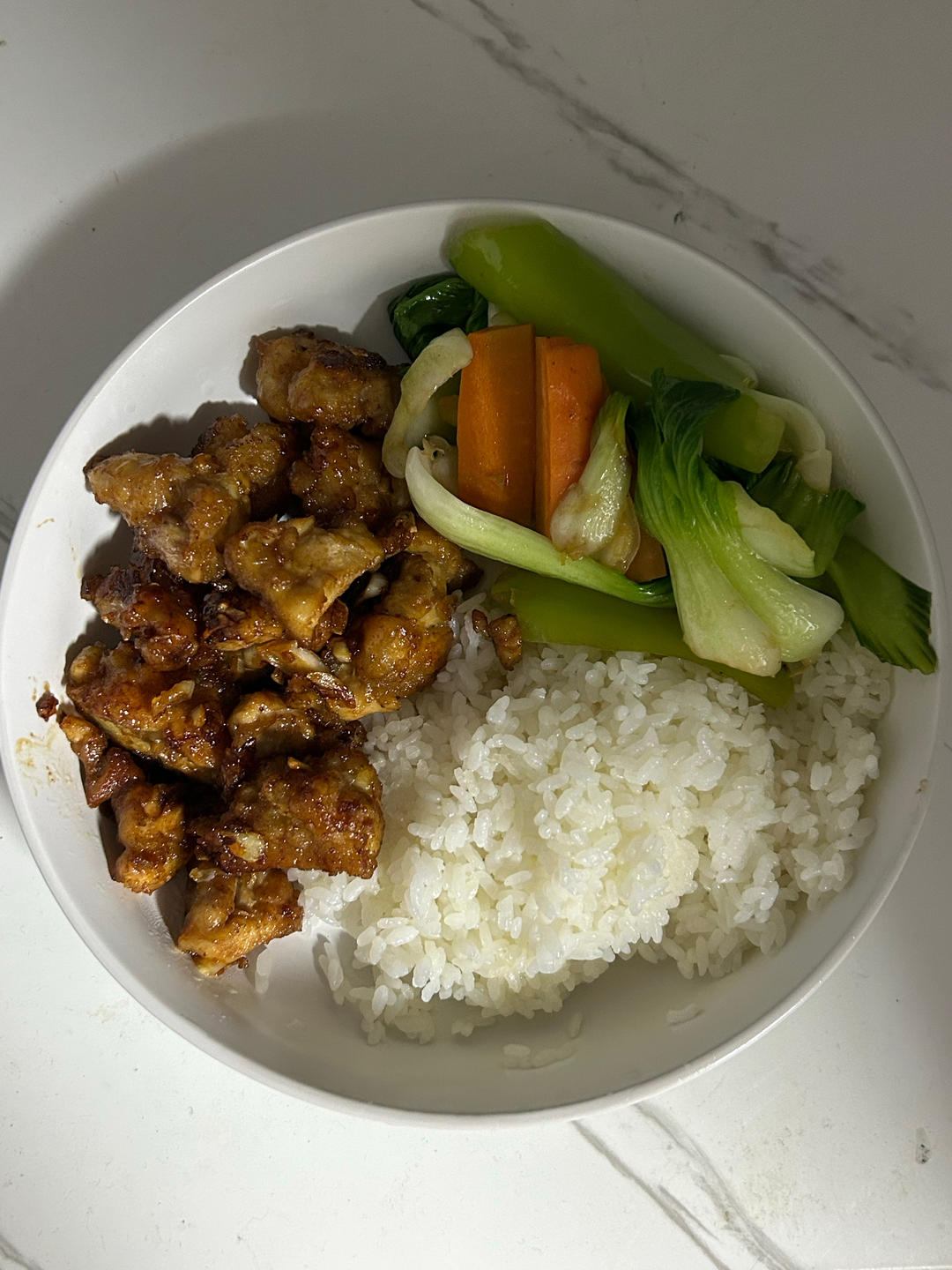 兄妹晚餐，蒜香鸡排