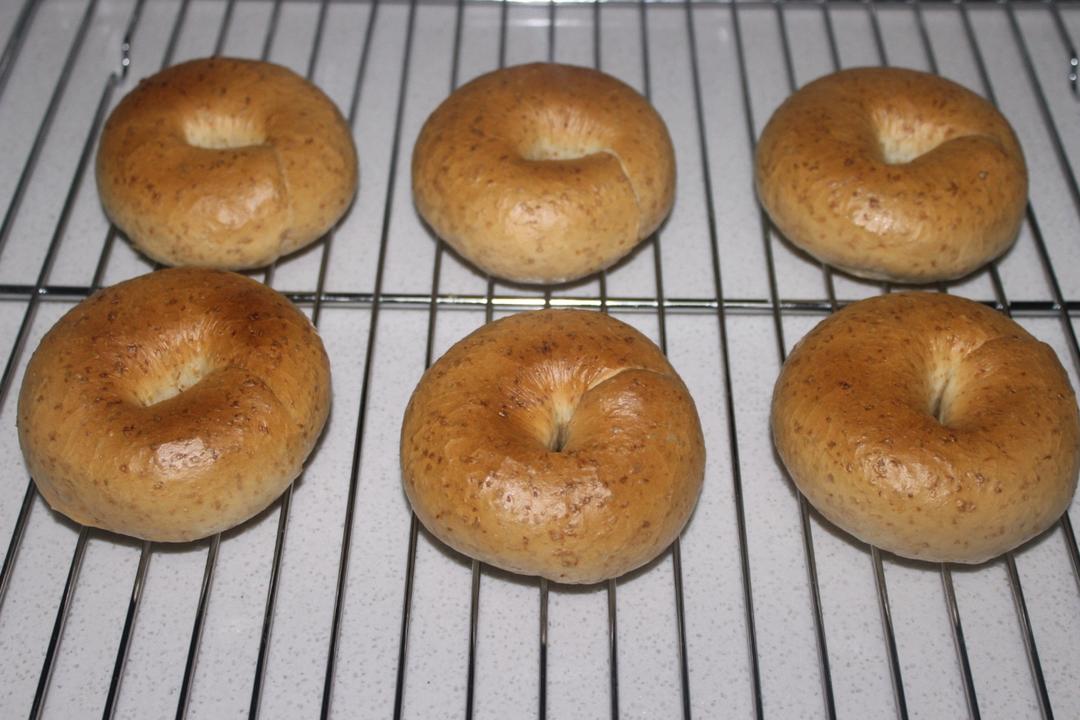 全麦藜麦贝果（无油咸贝果）