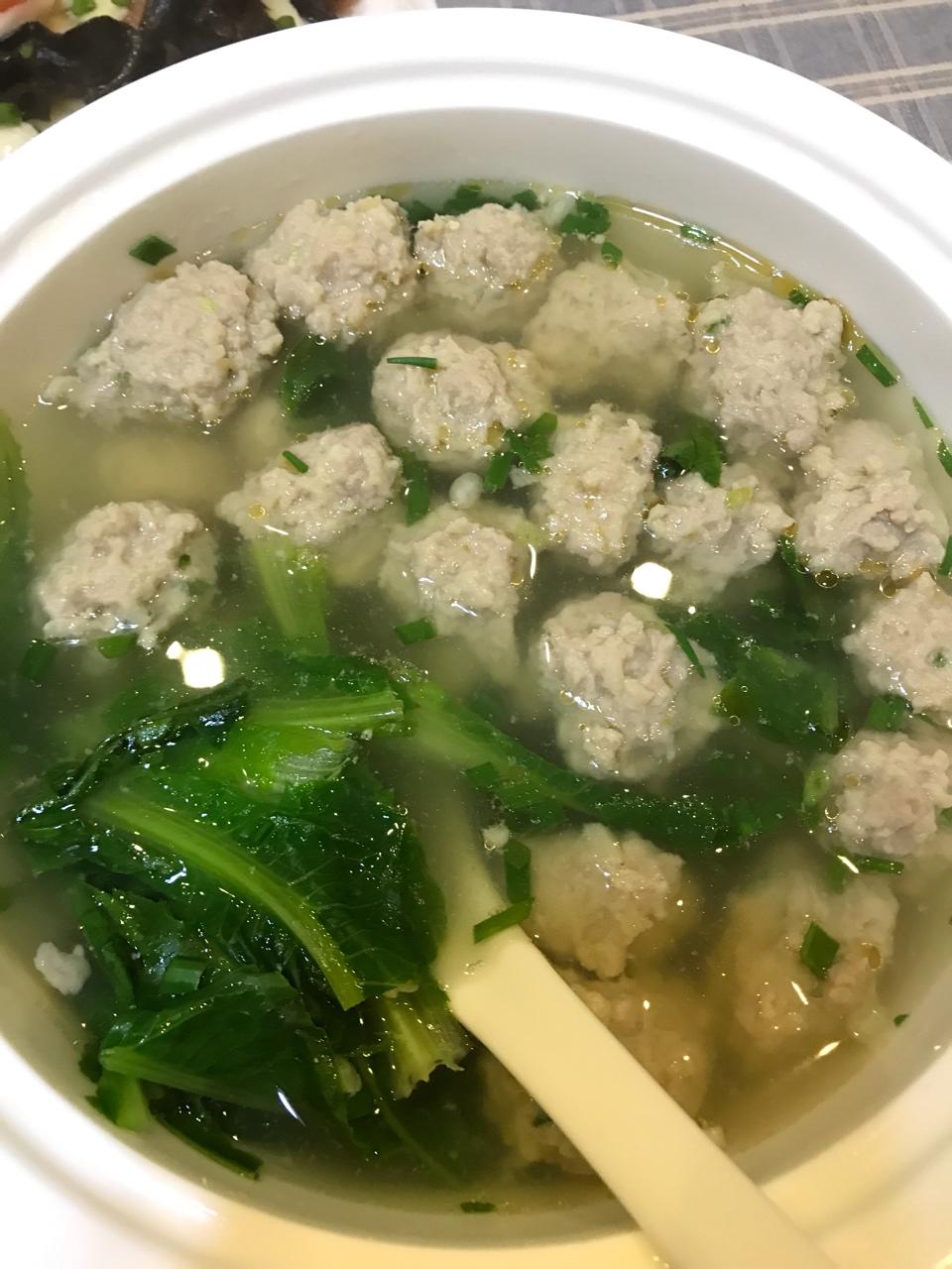 糖糖的忧伤做的猪肉丸子汤