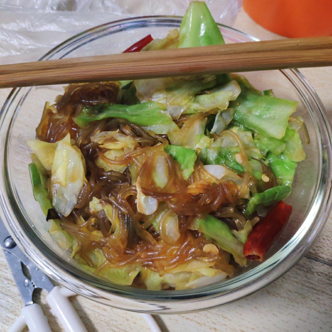 圆白菜炒粉条