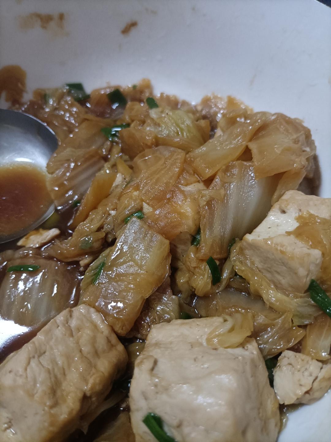 冬季最爱的家常菜！大白菜炖大豆腐或干豆腐
