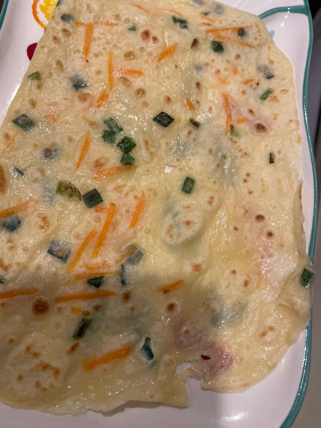 简单快手蔬菜鸡蛋煎饼