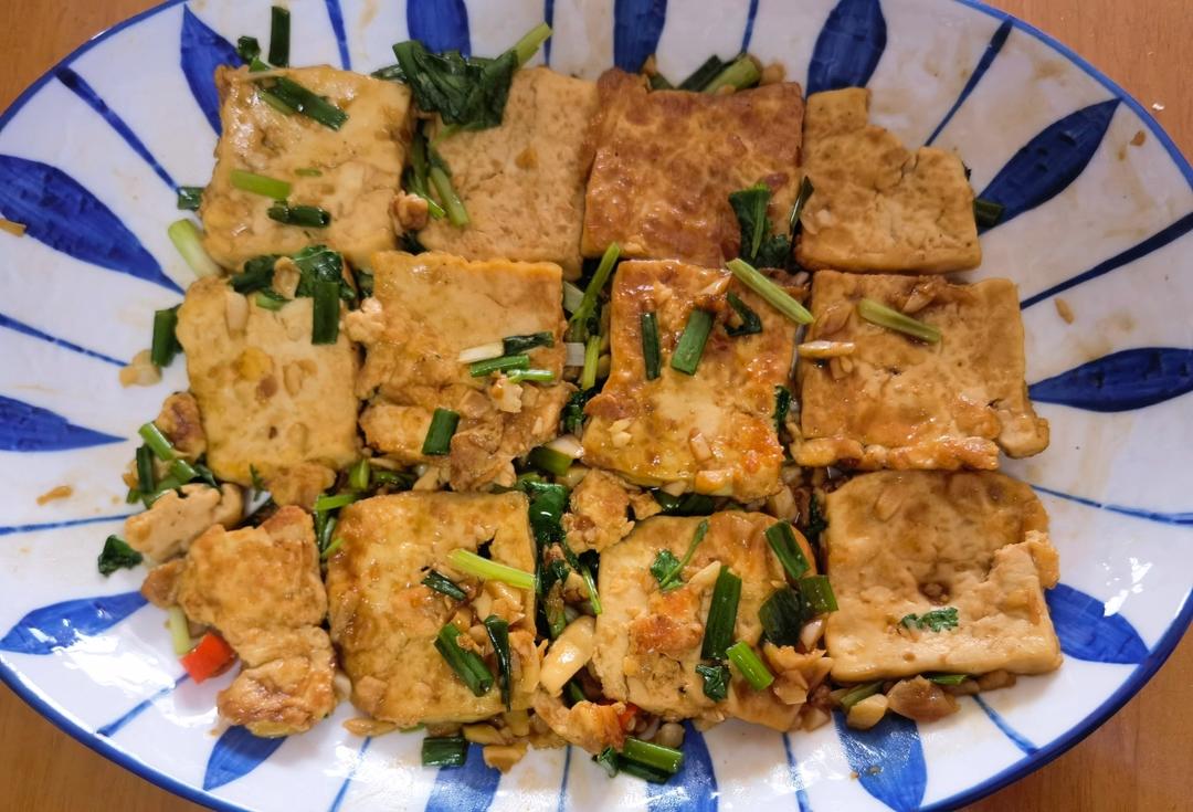 焖煎豆腐