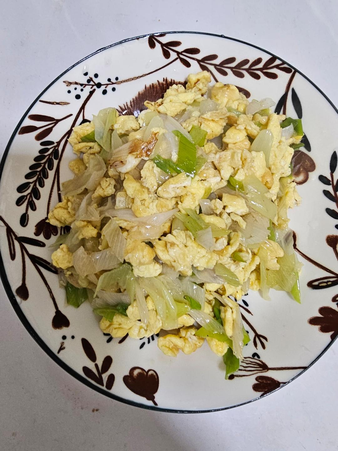葱炒鸡蛋