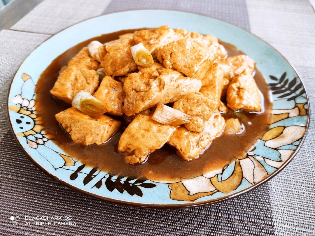 葱爆豆腐