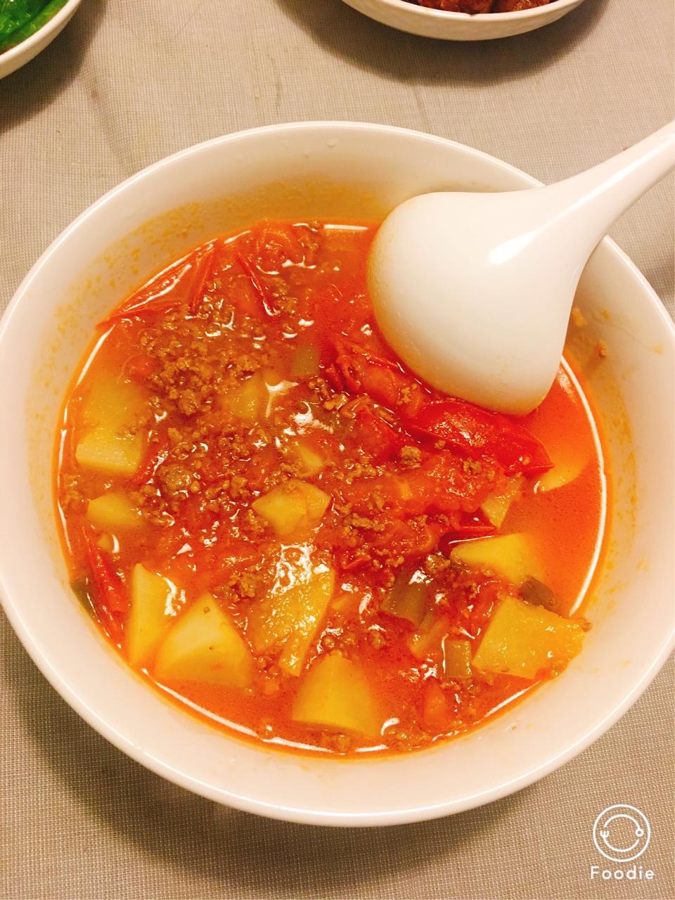 番茄土豆炖牛腩