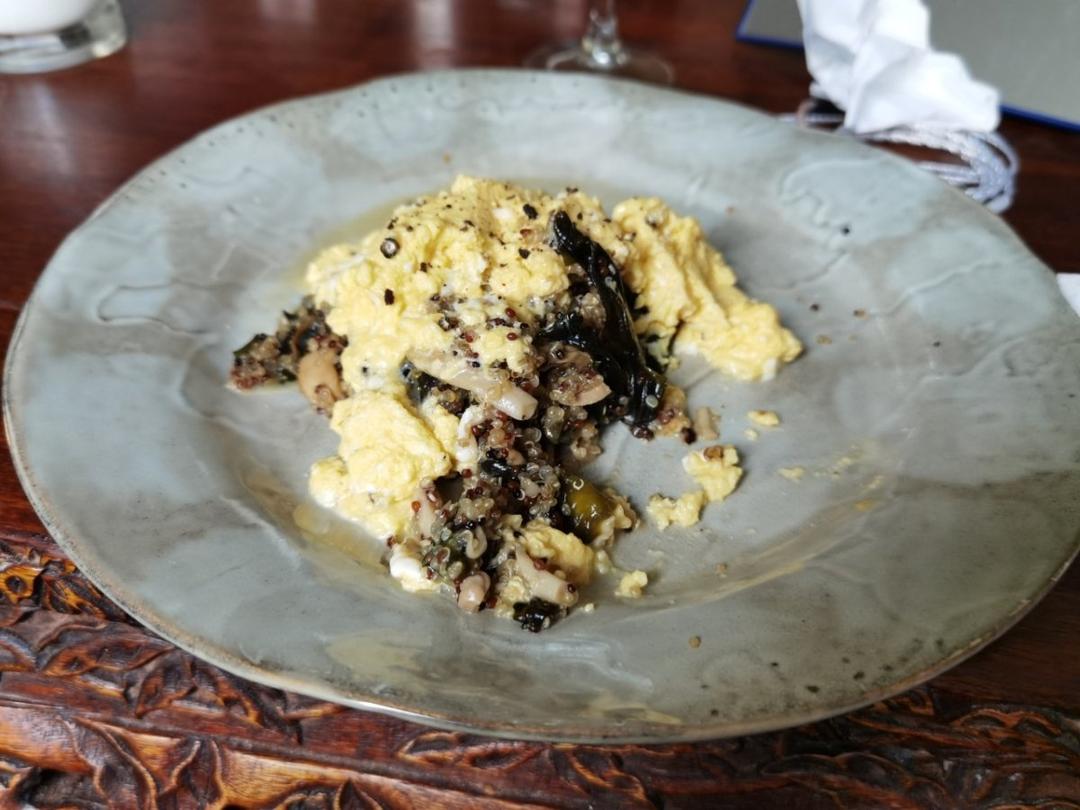 芝香滑蛋盖双菇藜麦饭【健康一锅端】