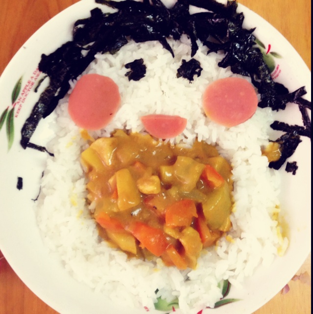 大嘴宝宝咖喱饭