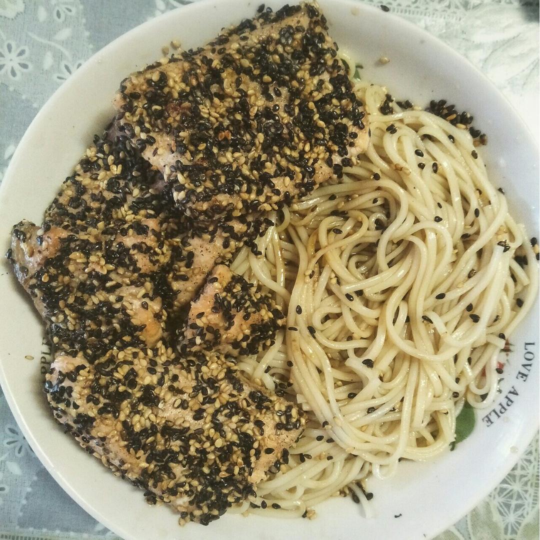 芝麻脆皮三文鱼