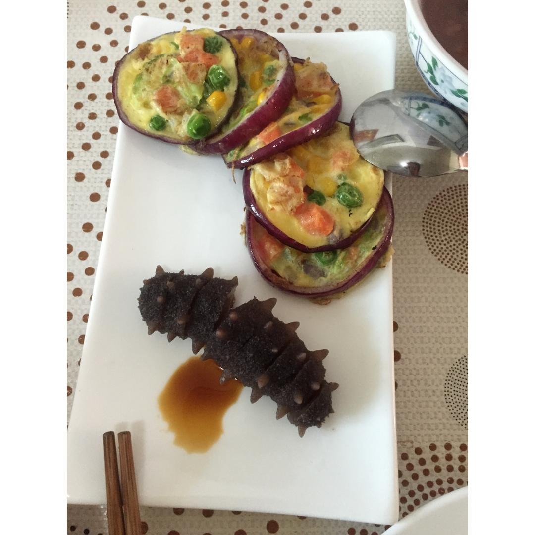 洋葱圈蛋饼