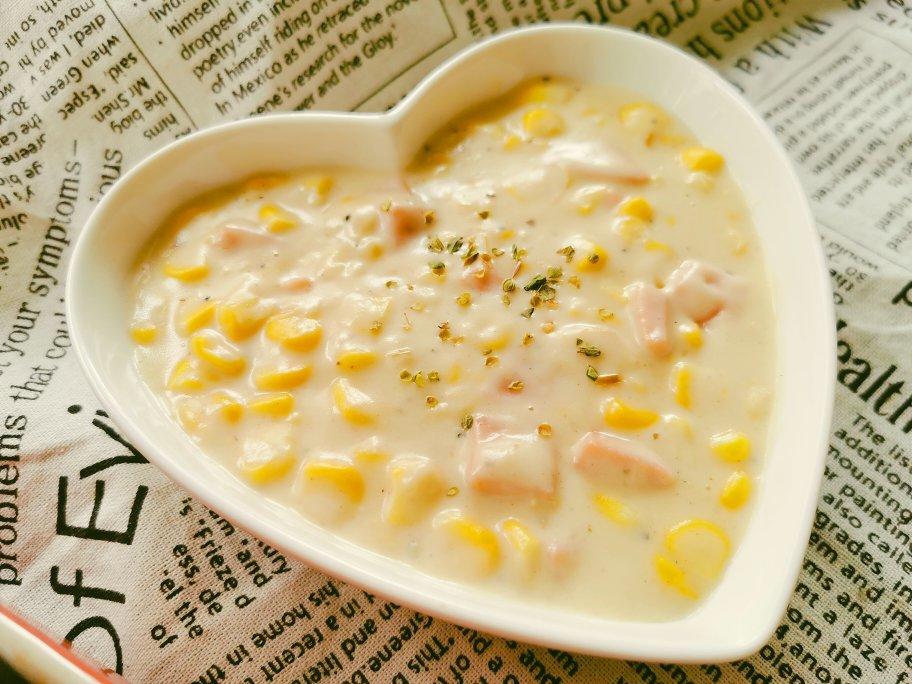 火腿玉米浓汤