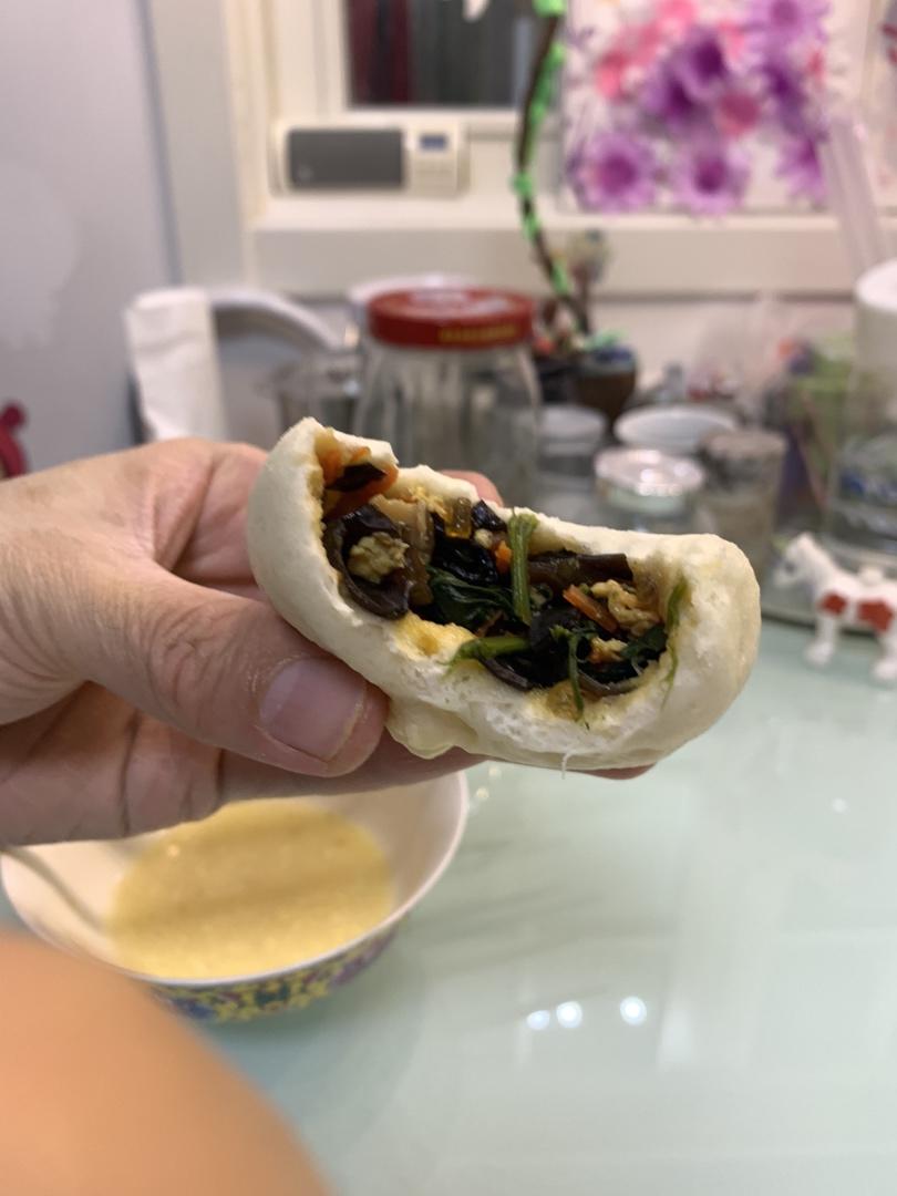 超鲜的素什锦包子