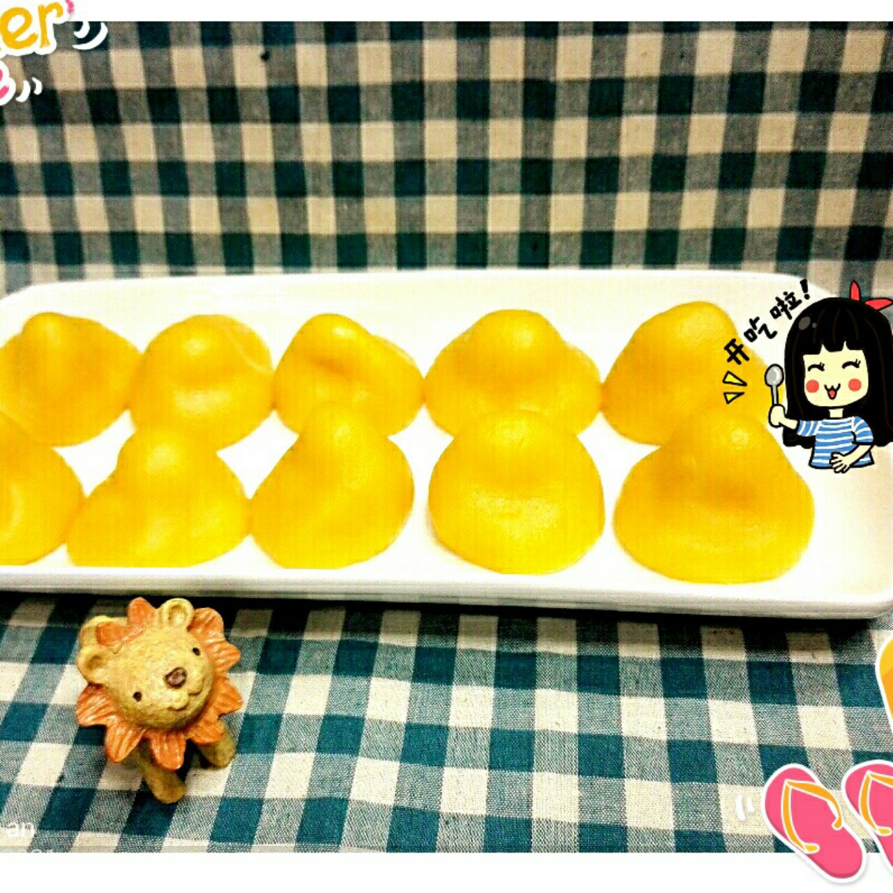 奶香糯米窝窝头