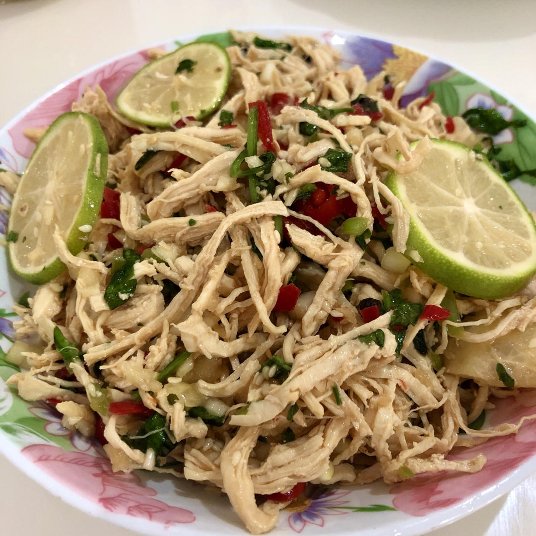 柠檬手撕鸡（云南傣味鬼鸡）