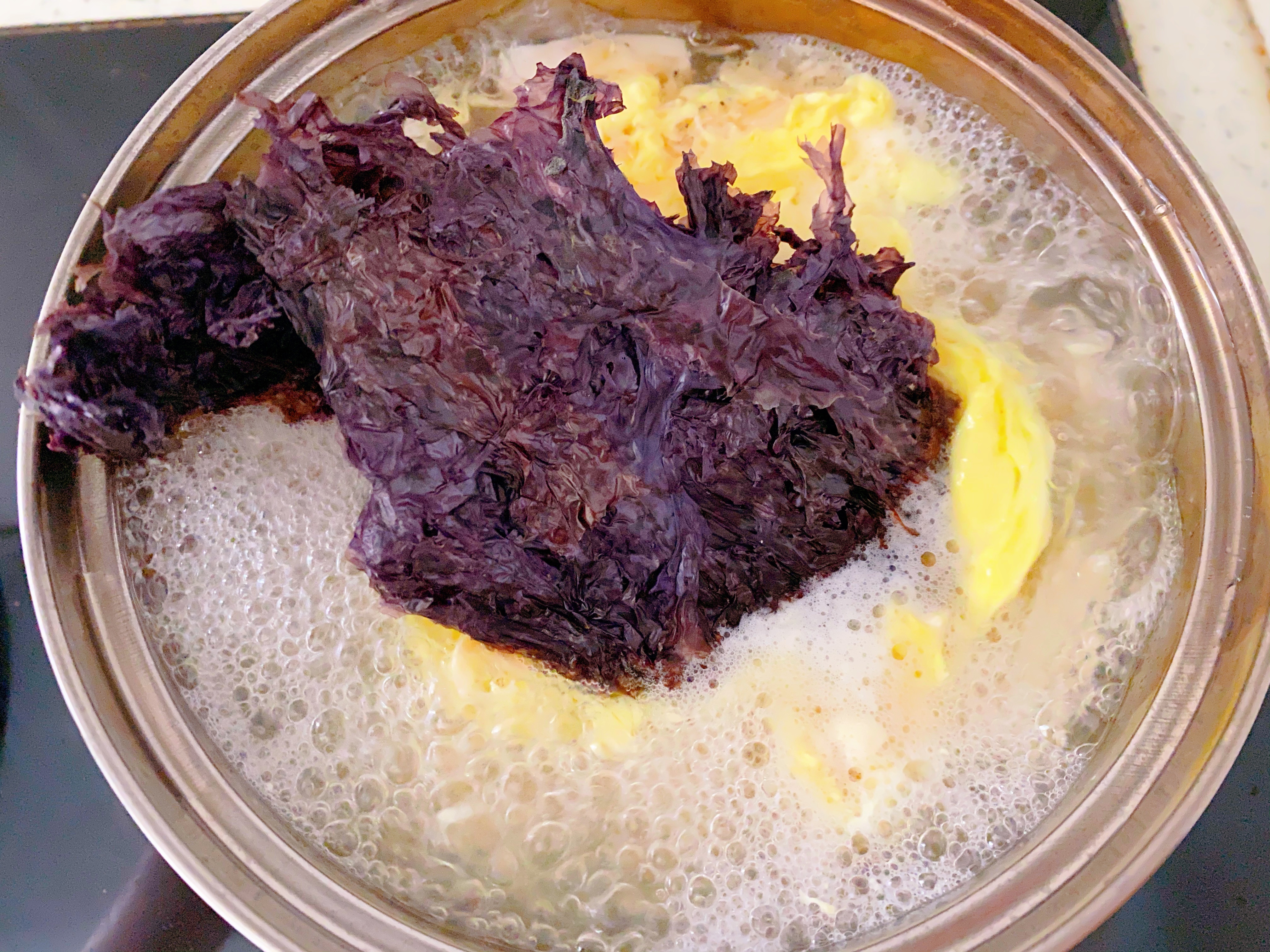 💯分分钟搞定春季长高‼️紫菜虾皮豆腐汤的做法 步骤8