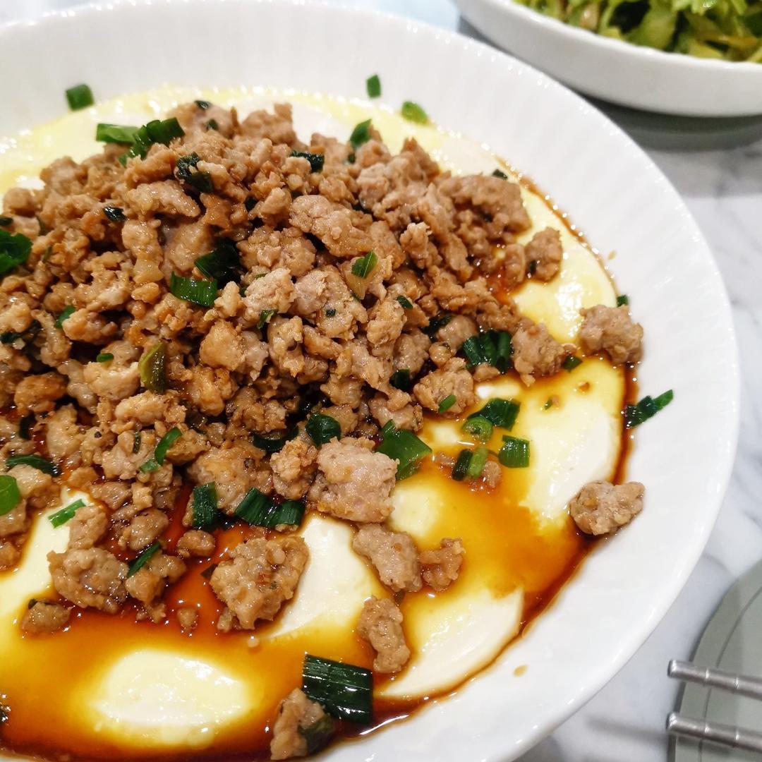 肉沫豆腐蛋羹