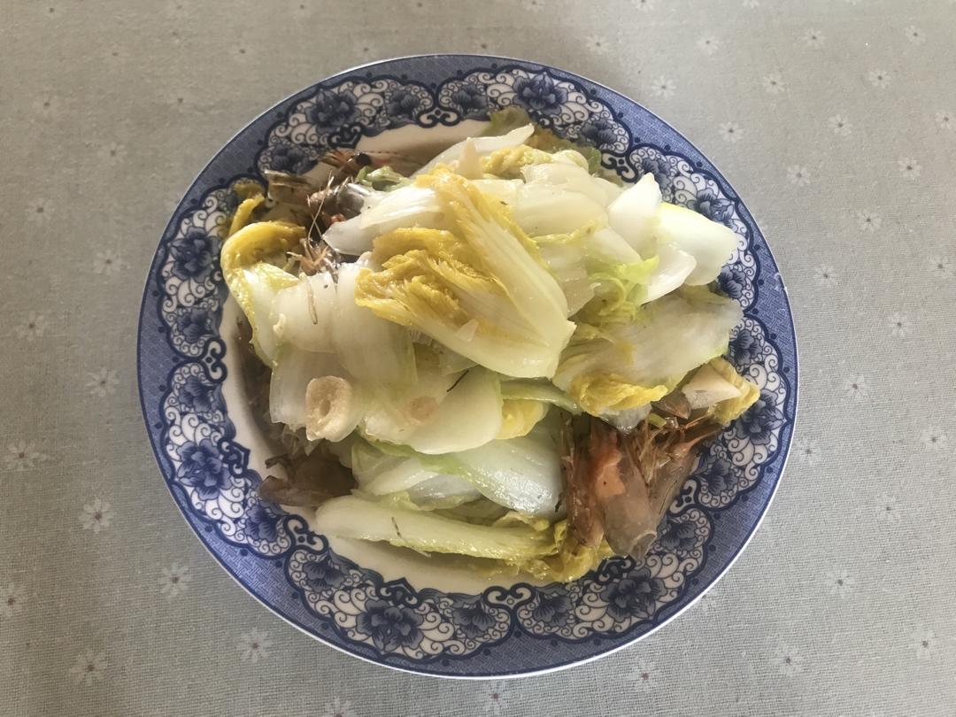 虾头炒大白菜