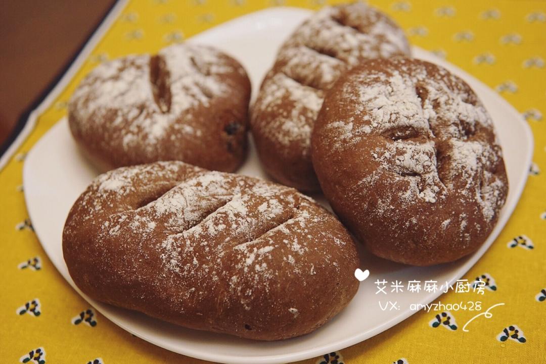 全麦巧克力豆软欧