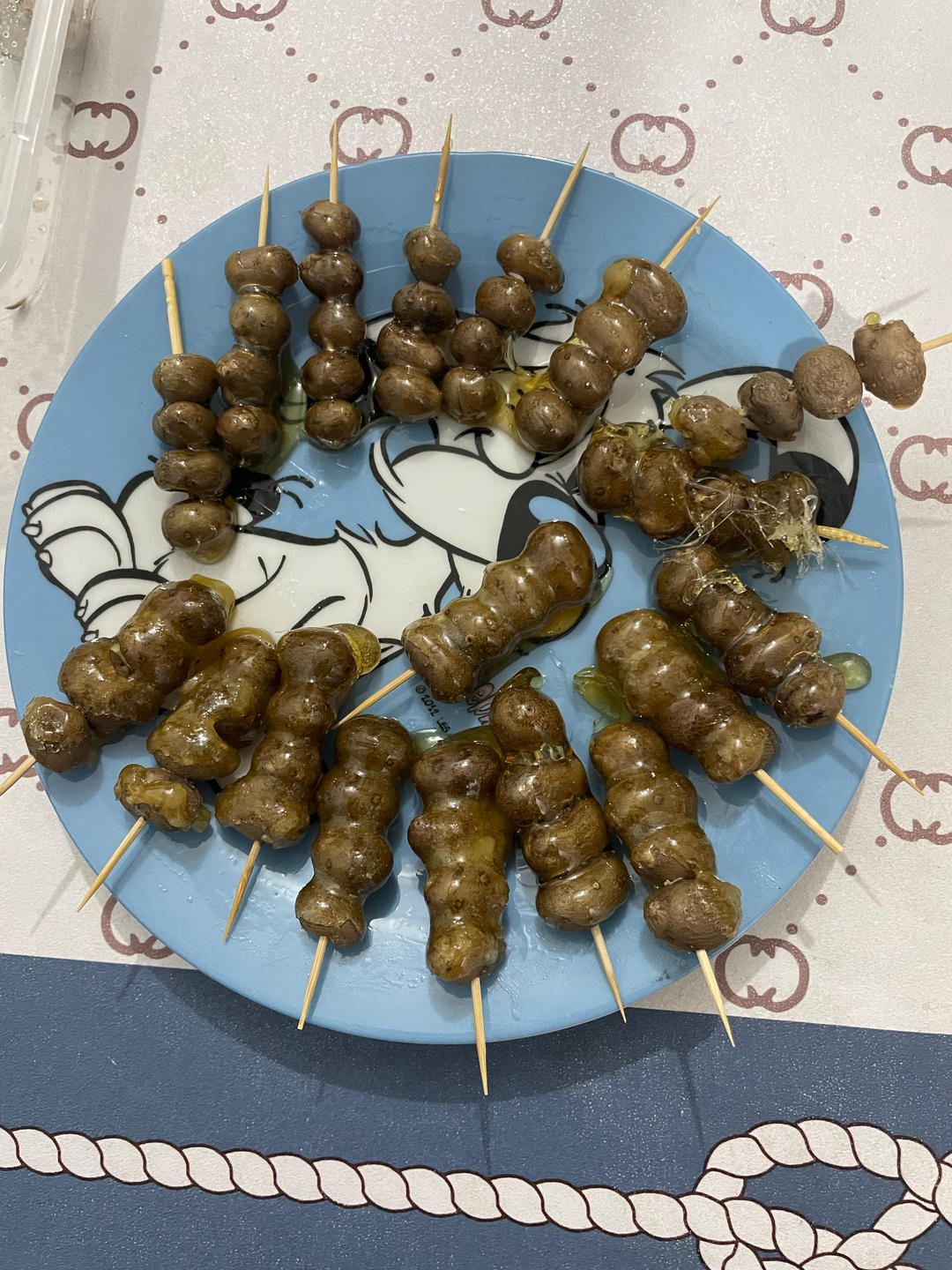 冰糖山药豆 mini冰糖葫芦