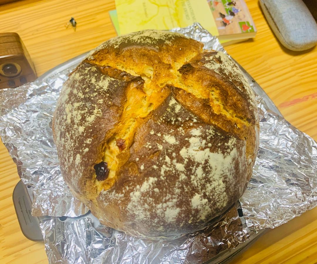 铸铁锅版红糖核桃面包