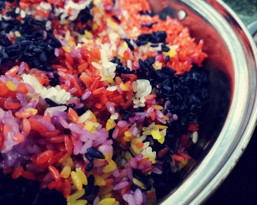 传统五色糯米饭的做法