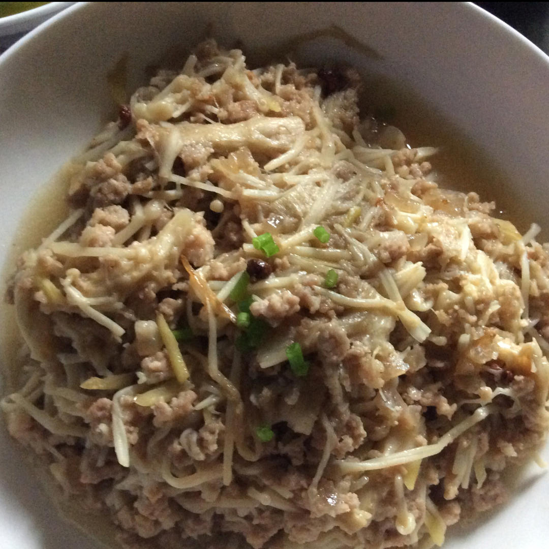 肉末金针菇