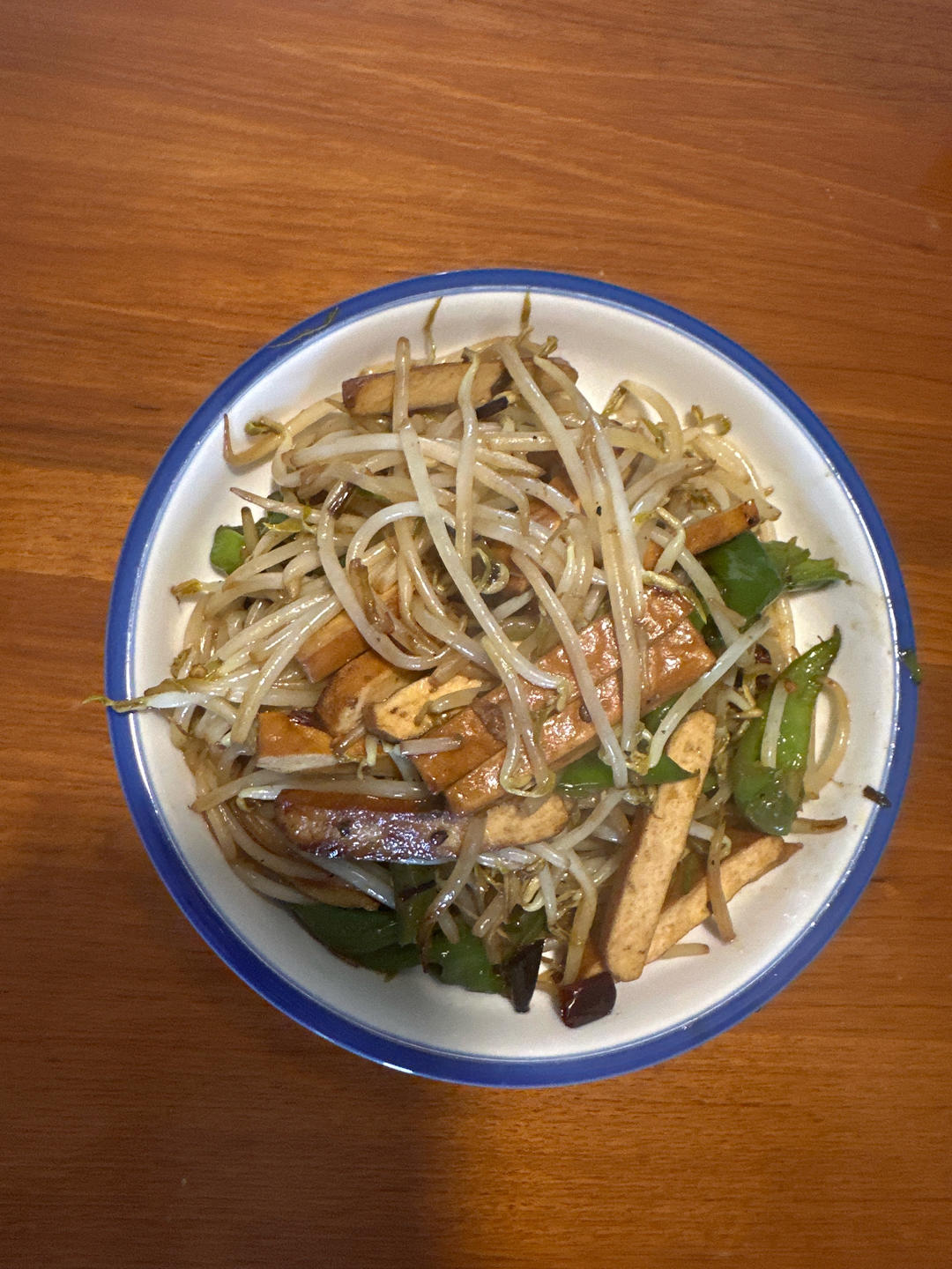 豆芽炒香干