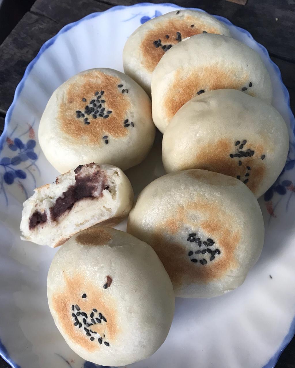 豆沙发面饼